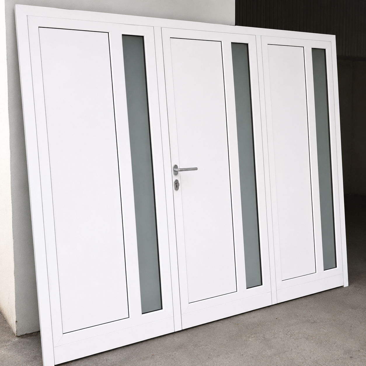 Abertura de aluminio blanco de diseño moderno,